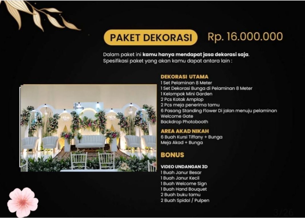 paket dekorasi